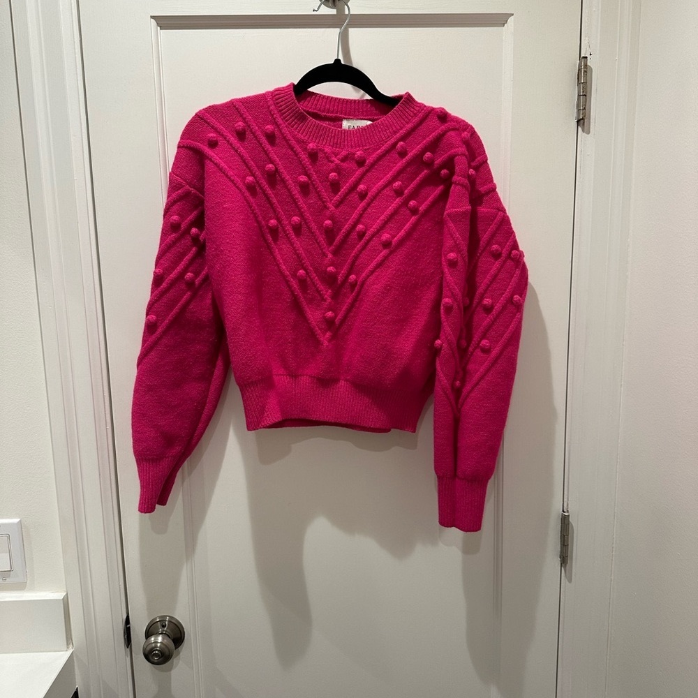 Hot pink Pom Pom sweater
